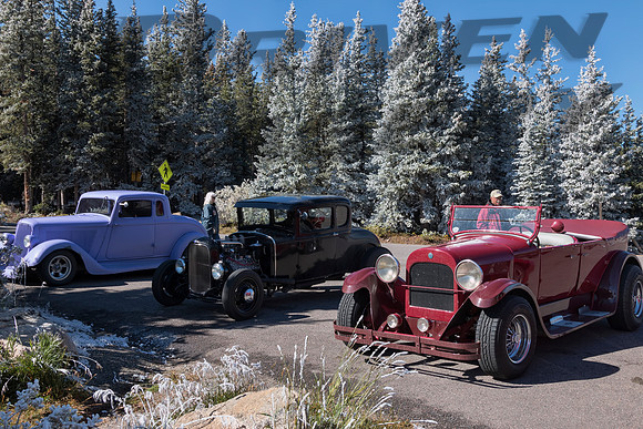 Hot Rods on a Frosty Morning at Echo Lake -1