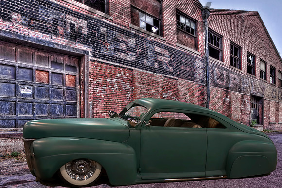JDs 1941 Ford - Primer Green - Warehouse Background
