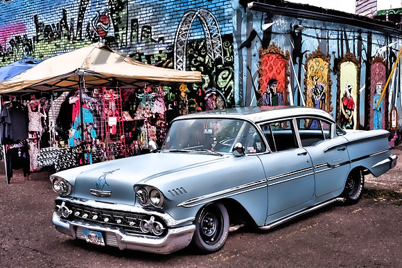 1958 Chevrolet Biscayne - Cartoon