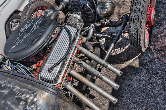 1928 Ford Model A Ratty Pickup - Engine