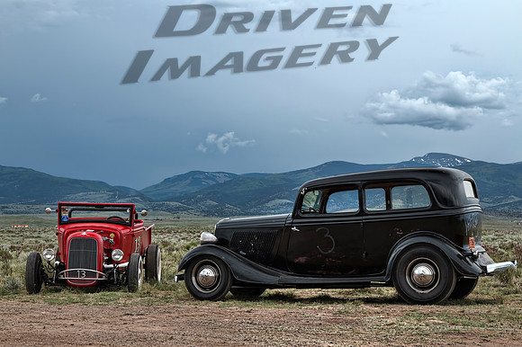 44_1933 Ford Sedan - #3 Trevor Squires & 1930 Ford RPU - #13c Paul Dozoretz - 2