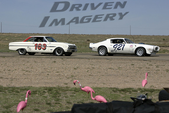 Keith Davidson #163 1963 Ford Falcon Sprint - Gary Grillo #921 1971 Pontiac Trans Am