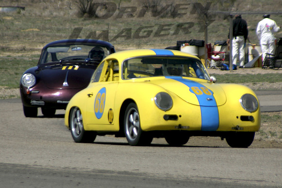 Dave Seeland #68 1959 Porsche 365-A - Larry Gilbert #111 1964 Porsche 365