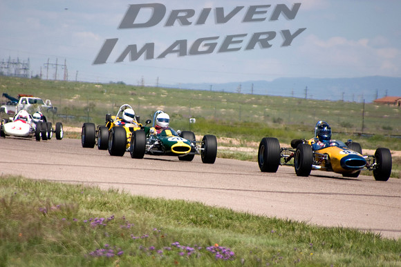 Bob Alder #93 1968 Alexis Russell AL - Greg Carpenter #41 1967 Lotus 41C - Jerry Urban #711 1971 Winkleman WD-1
