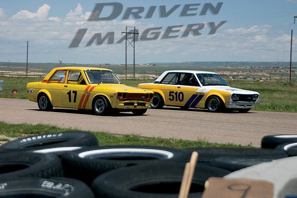 Frank Scholer #17 1971 Datsun B-510 & Arne McDaniel #510 1972 Datsun 510