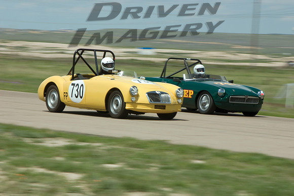 John Bries #730 1962 MG A & Paul Markey #745 1965 MG B