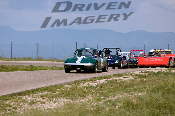 Richard Benson #74 1964 Lotus Elan S-1 - Richard Steen #112 1963 Elva Mk VII - Ian Cesare #334 1967 Bobsy SR-4