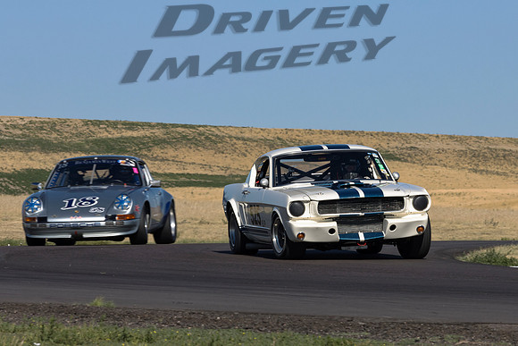 525 Damon Schaefer - 1966 Ford Shelby GT350 & 18 Alan Benjamin - 1972 Porsche 911S - 2