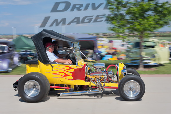 Ford Model T Roadster - Yellow & Flames