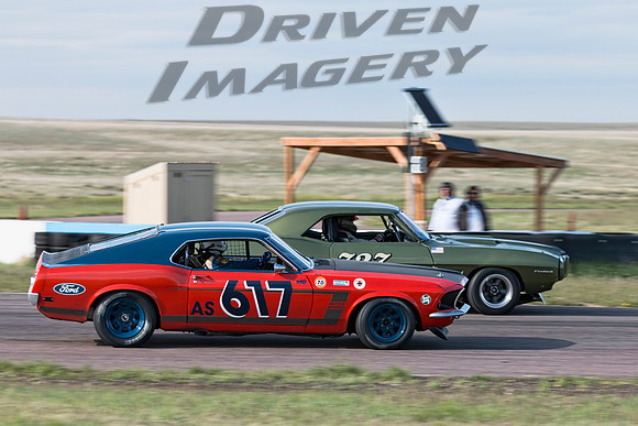 737 Jeff Payne - 1969 Pontiac Firebird & 617 Brad Leach - 1969 Ford BOSS 302 Mustang - 1