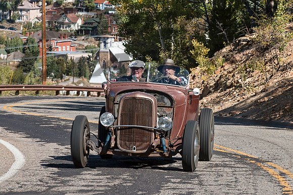 Bruce Woodward - 1928 Ford Roadster on 1932 frame - Flathead V8 Dual Carb & Thickstun Heads - 2
