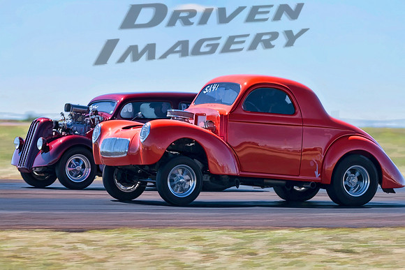 SA41 Orange Willys Gasser Coupe - 1