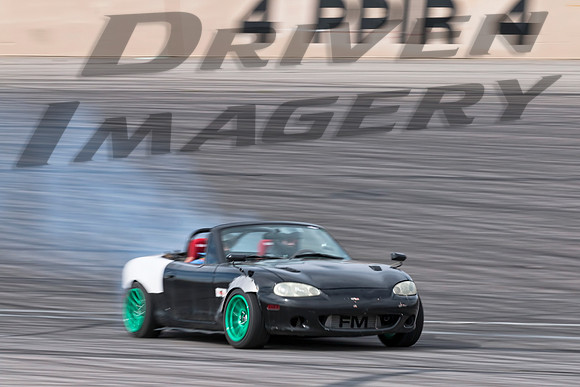 Drift Mazda Miata Black with White Rear Quarters - 1