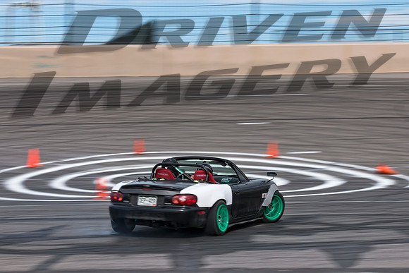 Drift Mazda Miata Black with White Rear Quarters - 2