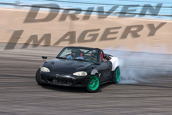 Drift Mazda Miata Black with White Rear Quarters - 3