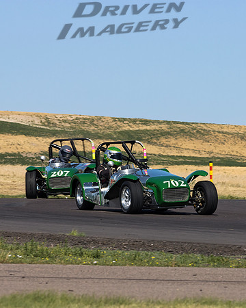 702 Roy Pogue - 1963 Lotus Super 7 & Rodney McDonald - 1961 Lotus Super 7 - 1