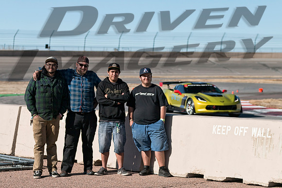 Gregg Sheldon with Students & C7 Corvette