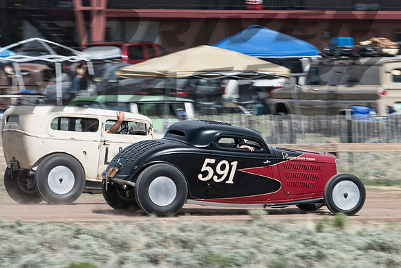 591 - Ken Schmidt - 1933 Ford Model 40 Coupe - Rolling Bones & 40D - Judy Watson - 1932 Ford Sedan - Rolling Bones- 2