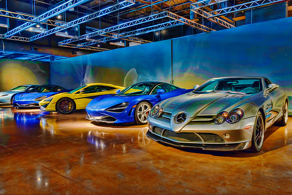 Three McLaren 720s & 2007 Mercedes SLR McLaren - 2 - Artistic