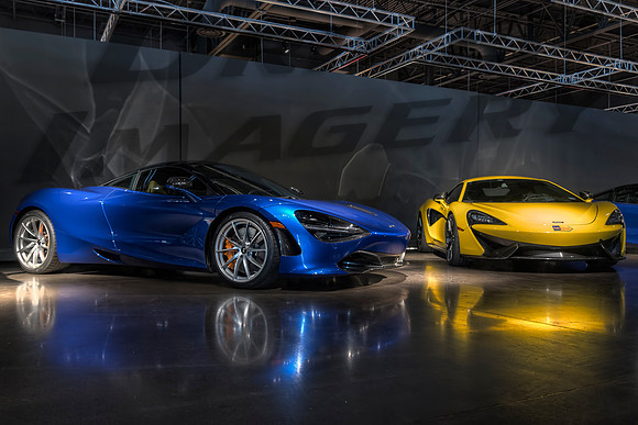 Blue and Yellow McLaren 720s - 1