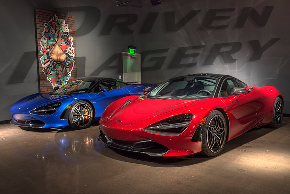Red and Blue McLaren 720s - 1