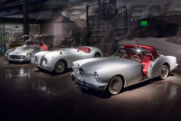1954 Mercedes 350SL - Jaguar XK120 - Kaiser Darrin - 1