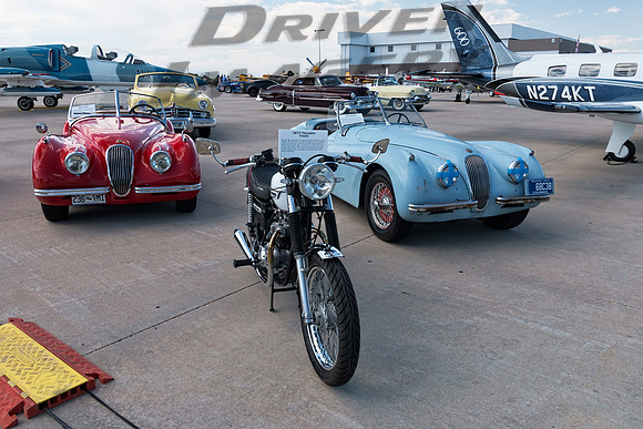1977 Triumph Tiger & 2 Jaguar XK-120 roadsters - 1