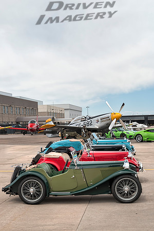 British Sports Car Elegance with P-51 Mustang - 1