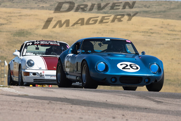 26 Jeff Payne - 1965 Factory Five Daytona Coupe & 99 Randy Pobst - 1993 Porsche RS - 1