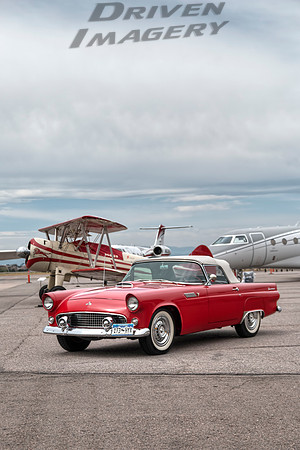 1955 Ford Thunderbird & 1935 Boeing Stearman A75 - 1
