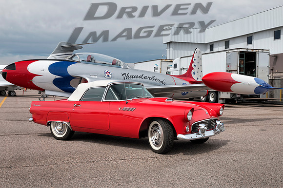 1955 Ford Thunderbird & 1952 Lockheed T-33A - 2