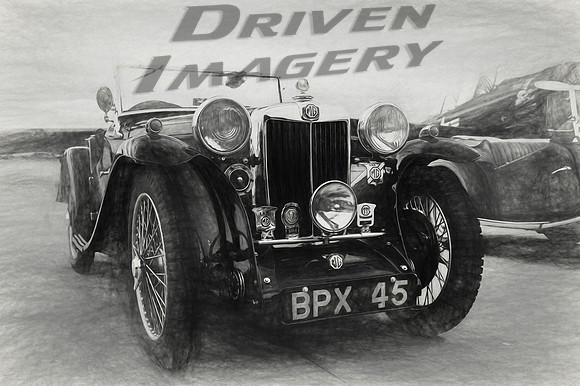 1936 MG PB - Sketch