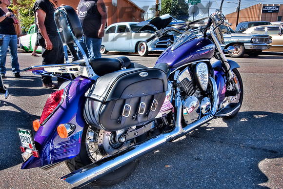 Custom Purple Honda 1300 VTX Motorcycle