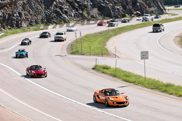 Car Parade - Highway 285 at Parmalee Gulch Road - 2