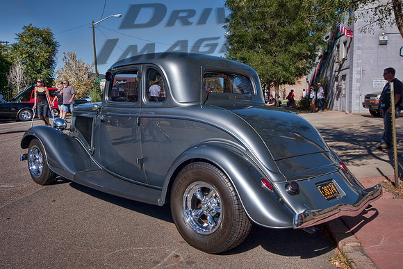 1934 Ford Coupe - Gun Metal Gray - Rear