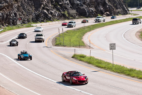 Car Parade - Highway 285 at Parmalee Gulch Road - 3