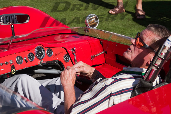 Bobby Unser signing dash of 1962 Lotus 23 - 03