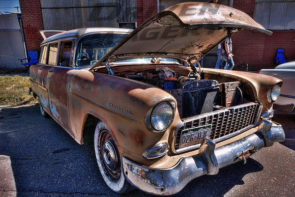 1955 Chevrolet Bel Air Beauville 4-Door Station Wagon - With Skull
