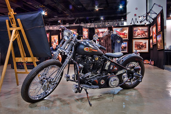 1940 Harley Davidson - Black Axe - Artist David Uhl Owner
