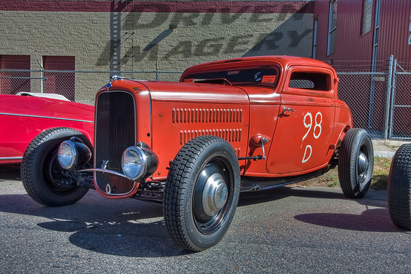 1932 Ford Coupe - Chopped Orange Racer - 1