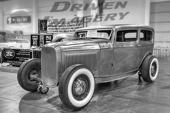 The Metal Surgeon - 1932 Ford Sedan - Edited - B&W