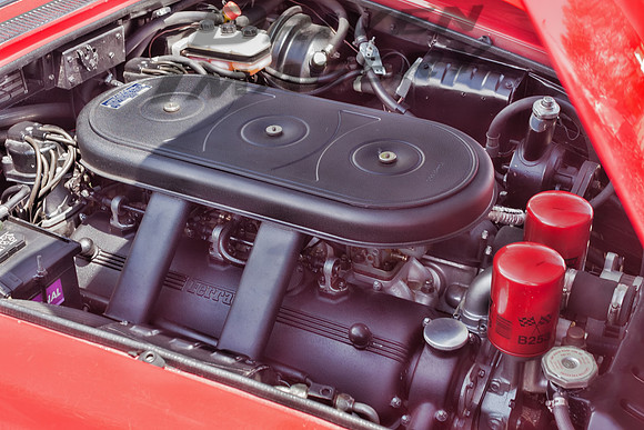 1966 Ferrari 330 GT 2 2 - Red - Engine