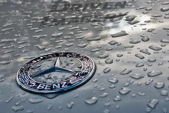 Mercedes Benz Emblem in the Rain