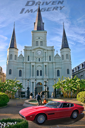 Maserati Ghibli at Jackson Square - New Orleans